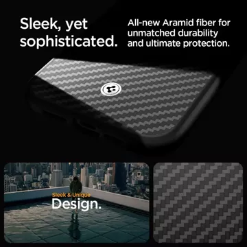 Spigen Enzo Made Mag Safe Hülle für Apple iPhone 15 Pro Max Mattschwarz