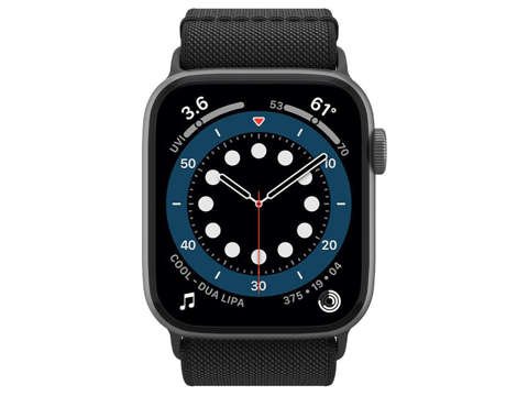 Spigen Fit Lite Armband für Apple Watch 2/3/4/5/6/7 / SE 42/44 / 45mm Schwarz