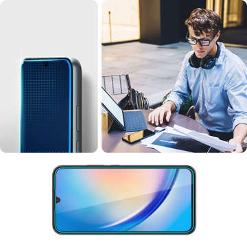 Spigen Glas.TR Slim 2er-Pack Panzerglas für Samsung Galaxy M34 5G Klar