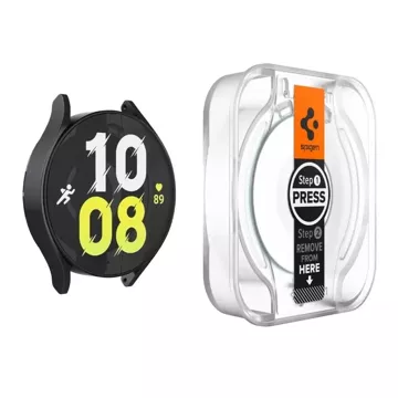 Spigen Glas.Tr „EZ-Fit“ gehärtetes Glas 2er-Pack für Samsung Galaxy Watch 6 (44 mm) klar