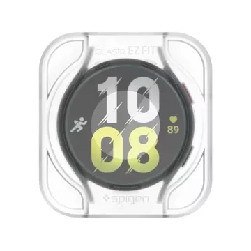 Spigen Glas.Tr „EZ-Fit“ gehärtetes Glas 2er-Pack für Samsung Galaxy Watch 6 (44 mm) klar