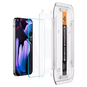 Spigen Glas.Tr gehärtetes Glas „EZ FIT“ 2er-Pack für Google Pixel 9/9 Pro, klar