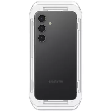 Spigen Glas.tR „EZ Fit“ gehärtetes Glas 2er-Pack für Samsung Galaxy S24 Privacy