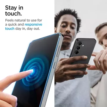 Spigen Glas.tR „EZ Fit“ gehärtetes Glas 2er-Pack für Samsung Galaxy S24 Privacy