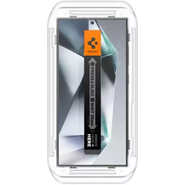 Spigen Glas.tR „Ez Fit“ 2er-Pack gehärtetes Glas für Samsung Galaxy S24 Ultra Privacy