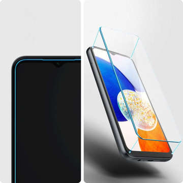 Spigen Glas.tR Slim 2er-Pack Panzerglas für Samsung Galaxy A14 5G Klar