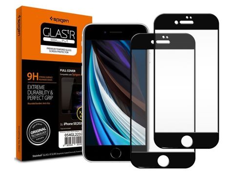 Spigen Glass FC x2 für die Hülle für Apple iPhone 6 / 6S / 7/8 / SE 2022/2020 Schwarz