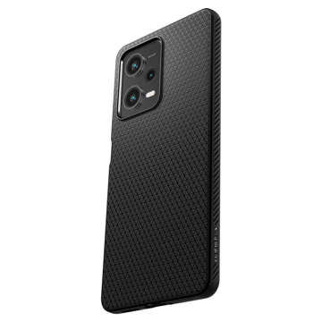 Spigen Liquid Air Handyhülle Schutzhülle für Xiaomi Redmi Note 12 Pro 5G / Poco X5 Pro 5G Mattschwarzes Glas