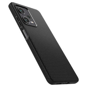 Spigen Liquid Air Handyhülle Schutzhülle für Xiaomi Redmi Note 12 Pro 5G / Poco X5 Pro 5G Mattschwarzes Glas