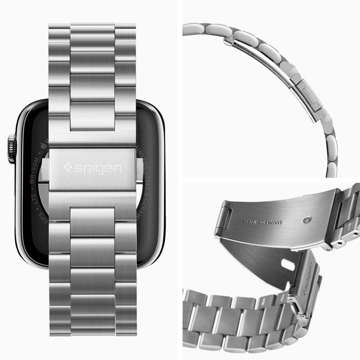 Spigen Modern Fit Band Apple Watch 4/5/6/7/8/Se/Ultra (42/44/45/49 mm) Silber