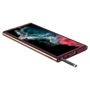 Spigen Neo Hybrid Hülle für Samsung Galaxy S22 Ultra Burgund