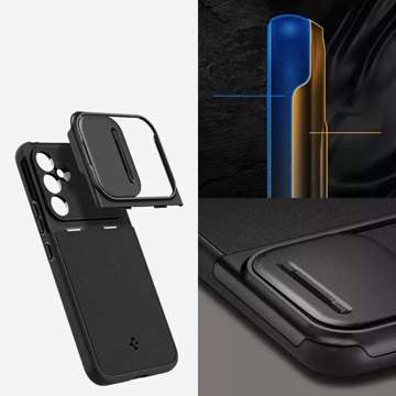 Spigen Optik Armor Schutzhülle für Samsung Galaxy A54 5G, schwarzes Glas