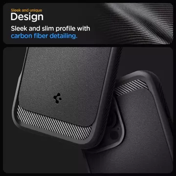 Spigen Rugged Armor Mag Magsafe Schutzhülle für iPhone 16 Pro Schwarz