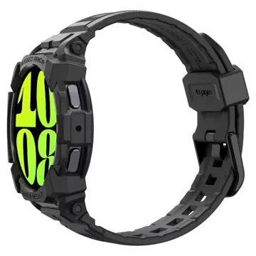 Spigen Rugged Armor „PRO“ Hülle für Samsung Galaxy Watch 7 (40 mm) Mattschwarz