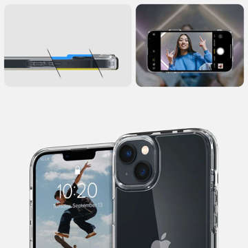 Spigen Ultra Hybrid Hülle für Apple iPhone 14 Kristallklares Glas