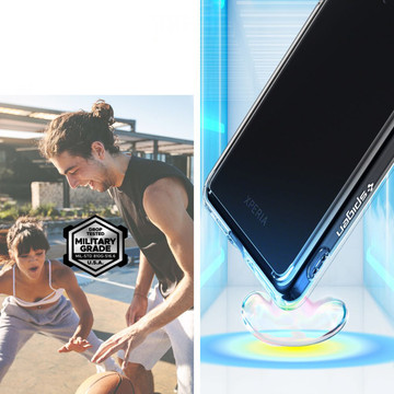 Spigen Ultra Hybrid Hülle für Sony Xperia 10 IV Kristallklares Glas