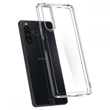 Spigen Ultra Hybrid Hülle für Sony Xperia 10 IV Kristallklares Glas