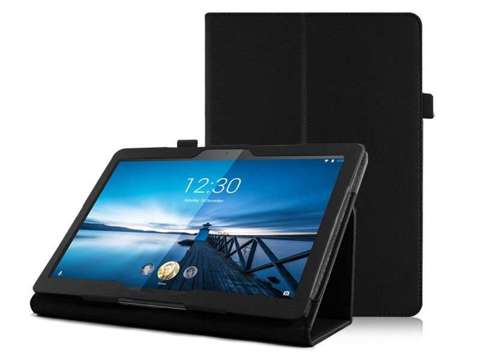 Standgehäuse für Lenovo Tab M10 10.1 TB-X605 Schwarzes Glas