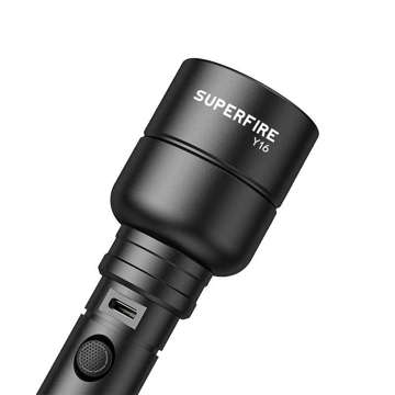 Superfire Y16 Taschenlampe, 1700 lm, USB-C