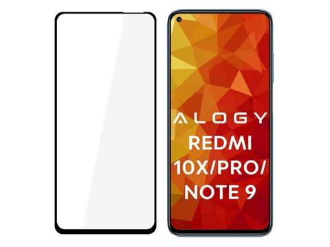 Szkło Alogy Full Glue Hüllenfreundlich für Xiaomi Redmi 10X/ 10X Pro/ Note 9