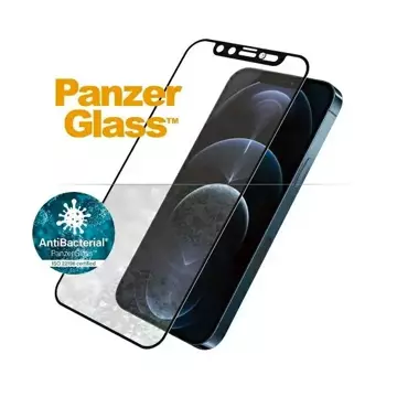 "Szkło PanzerGlass E2E Microfracture do iPhone 12 Pro Max 6,7\" CamSlider Swarovsky Case Friendly AntiBacterial czarny/black"