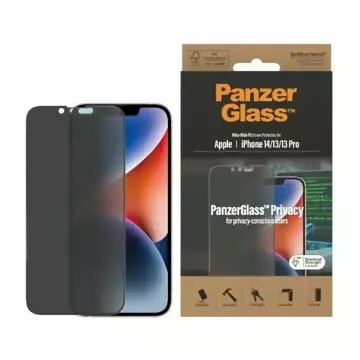 Szkło PanzerGlass Ultra-Wide Fit für iPhone 14 / 13 Pro / 13 6,1" Privacy Screen Protection Antibacterial P2771