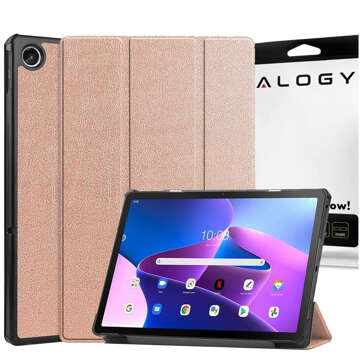 Tablet-Hülle Lenovo Tab M10 FHD Plus 10.6 3 GEN 3RD 3gen 2023 TB-125FU / TB-128FU Hülle Buchcover Roségold