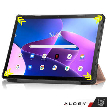 Tablet-Hülle Lenovo Tab M10 FHD Plus 10.6 3 GEN 3RD 3gen 2023 TB-125FU / TB-128FU Hülle Buchcover Roségold