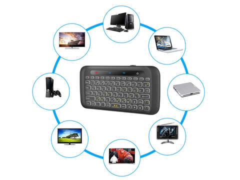 Tastatur Drahtloses, hintergrundbeleuchtetes Alogy RGB LED Wireless TouchPad H20 Alogy-Maus