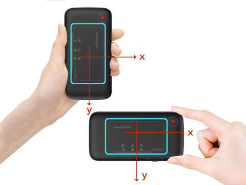 Tastatur Drahtloses, hintergrundbeleuchtetes Alogy RGB LED Wireless TouchPad H20 Alogy-Maus