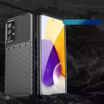 Thunder Case flexible gepanzerte Hülle für Samsung Galaxy A73 schwarz