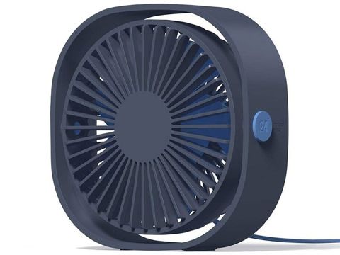 Tragbarer Ventilator Alogy Natural Wind 24 Tischventilator USB Marineblau