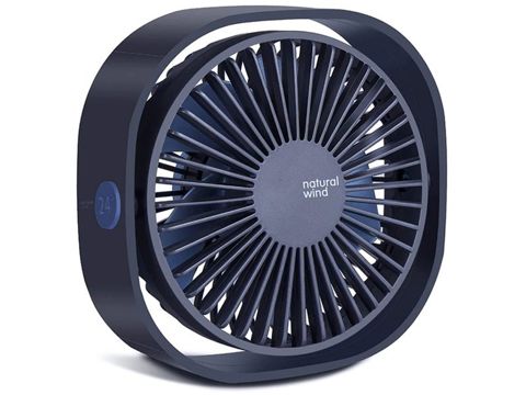 Tragbarer Ventilator Alogy Natural Wind 24 Tischventilator USB Marineblau