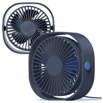 Tragbarer Ventilator Alogy Natural Wind 24 Tischventilator USB Marineblau