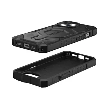 UAG Monarch Pro Hülle – Schutzhülle für iPhone 15, kompatibel mit MagSafe (Kohlefaser)