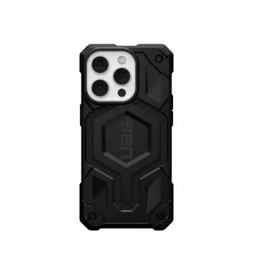 UAG Monarch - Schutzhülle für iPhone 14 Pro kompatibel mit MagSafe (Kevlar-Schwarz)