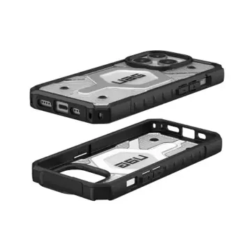 UAG Pathfinder Magsafe Hülle - Schutzhülle für iPhone 15 Pro (Eis)