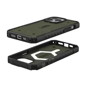 UAG Pathfinder Magsafe Hülle - Schutzhülle für iPhone 15 Pro Max (Oliv)