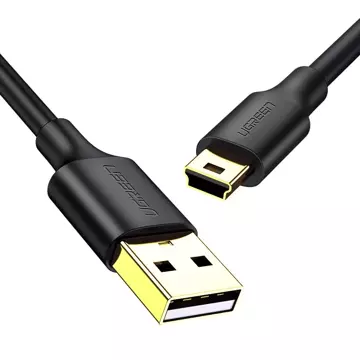 UGREEN 5-poliges vergoldetes USB-Mini-USB-Kabel 0,5 m schwarz (US132)