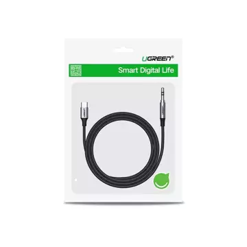 UGREEN AUX-Stereo-Audiokabel 3,5-mm-Miniklinke - USB Typ C für Tablet-Telefon 1 m schwarz (CM450 20192)