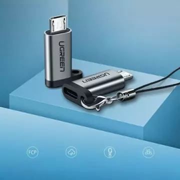 UGREEN Adapter von USB Type C auf Micro USB grau (50590)