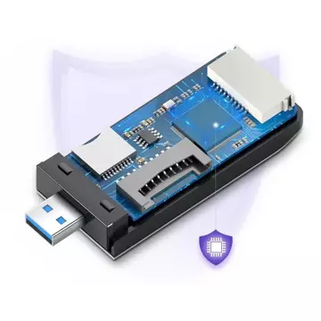 UGREEN SD / micro SD / CF / MS Kartenleser für USB 3.0 grau (50541)