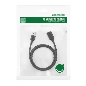 UGREEN Verlängerung USB 2.0 Adapter 0,5m schwarz (US103)