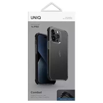 UNIQ Combat Hülle für iPhone 14 Pro 6.1" schwarz/carbon schwarz