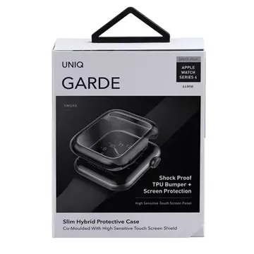 UNIQ Garde Schutzhülle für Apple Watch Series 4/5/6/SE 44mm grau/rauchgrau