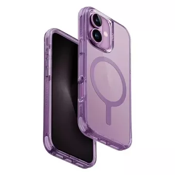 UNIQ-Hülle Combat iPhone 16 6,1" Magclick Charging Pink/Grape Pink