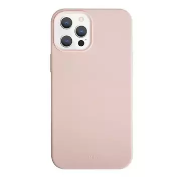 UNIQ-Hülle Lino Hue iPhone 12 Pro Max 6,7 "Rosa / Blush Pink Antimikrobiell