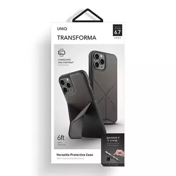 UNIQ-Hülle Transforma iPhone 12 Pro Max 6,5 "grau / anthrazit