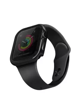 UNIQ Hülle für Valencia Apple Watch Serie 4/5/6 / SE 44mm. grau / gunmetal grau