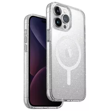 UNIQ LifePro Xtreme Hülle für iPhone 15 Pro Max 6,7" Magclick Charging transparent/lametta-luzent